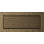 Krbová mřížka 17x37 BASIC staré zlato s žaluzií (VÝPRODEJ)