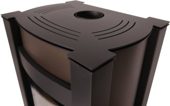 HS FLAMINGO krbová kamna AQUAFLAM VARIO KALMAR 11/5 kW - hnědá sametová