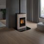 HS FLAMINGO krbová kamna AQUAFLAM VARIO SAPORO 11/7 kW - krémová - elektronická regulace