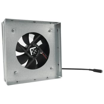 Redukce do mřížky 17x17 s ventilátorem - 100 mm