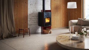 HS FLAMINGO krbová kamna DELUXE PULAU - červená