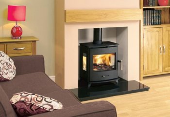 HEDE krbová kamna 4 Panorama - černá