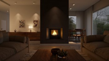 HS FLAMINGO krbová vložka AQUAFLAM 17 ROVNÁ s výměníkem a základní regulací