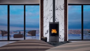 HS FLAMINGO krbová kamna DELUXE PULAU - šedá