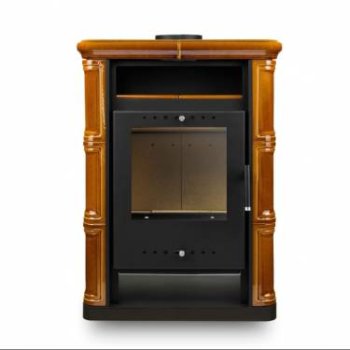 Kachlová kamna NORDflam SENTRA, 6 kW, hnědá