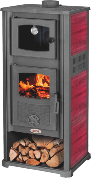 BLIST krbová kamna ROMA G s troubou - červená