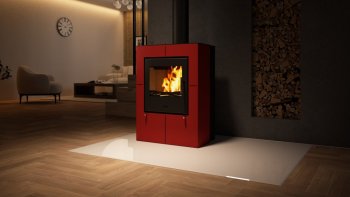 HS FLAMINGO krbová kamna EVENES - červená