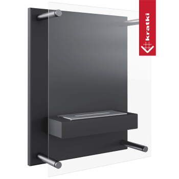 KRATKI Biokrb GLASS černý