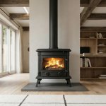 Krbová kamna NORDflam ASTI, 10 kW, černá