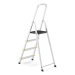 Schůdky pro domácnost HIGHER I-1914, 3+1, pracovní výška 277 cm