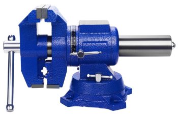 Víceúčelový dílenský svěrák KRAFT&DELE KD5993, 125 mm, otočný 360°