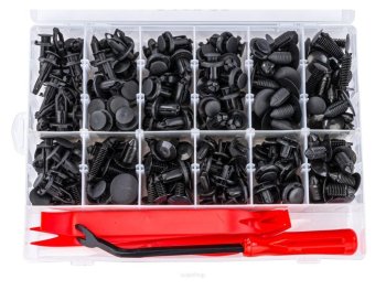 RED TECHNIC RTKST0098 Klipy a spony na čalounění 240ks