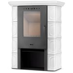 Kachlová kamna FLAMA ELDUR ECO, 6 kW, bílá