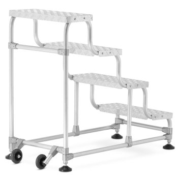 Higher hliníkové schody skladové 4 schůdky S-7804