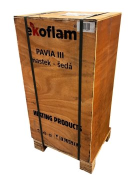 Ekoflam akumulační krbová kamna PAVIA III - mastek (II. jakost)