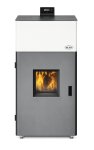 Peletová kamna s výměníkem BLIST Sahara 21, 21 kW, černá