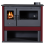 VICTORIA sporák na tuhá paliva Viki Lux - bordeaux