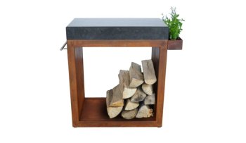 ARTISS Stůl Corten velký 80 x 45 x 91 cm - žula