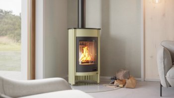 HS FLAMINGO krbová kamna MASTERFLAMME Medie I - olivová