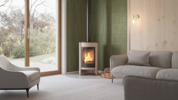 HS FLAMINGO krbová kamna MASTERFLAMME Medie I - krémová