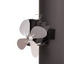 Ventilátor na kouřovod FLAMINGO čtyřlopatkový magnetický, stříbrný