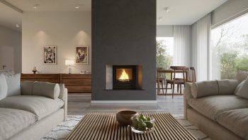 HS FLAMINGO krbová vložka AQUAFLAM 17 ROVNÁ s výměníkem a základní regulací