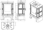 Kachlová kamna NORDflam FROVI, 5 kW, bílá