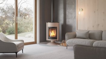 HS FLAMINGO krbová kamna MASTERFLAMME Grande II - krémová