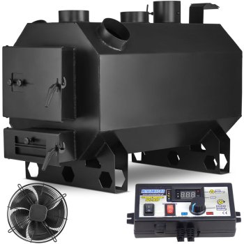 HIGHER horkovzdušná kamna a kotel na tuhá paliva OKTAGON - 35kW