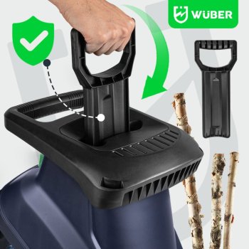 WUBER W09210 Elektrický drtič větví 3 kW
