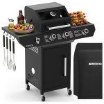 Plynový gril 2+1 Kaminer 27421, 10 kW