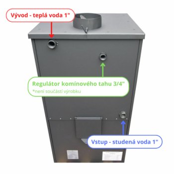 PROTERMO krbová kamna ALPINA BOILER 24kW - bílá