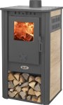 Krbová kamna BLIST Atene S Ceramic, 7,5 kW, krémová