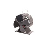 Ventilátor na kamna FLAMINGO čtyřlopatkový MINI, černý