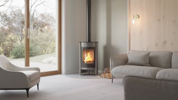 HS FLAMINGO krbová kamna MASTERFLAMME Medie I - šedá