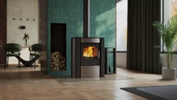 HS FLAMINGO krbová kamna AMOS - šedá