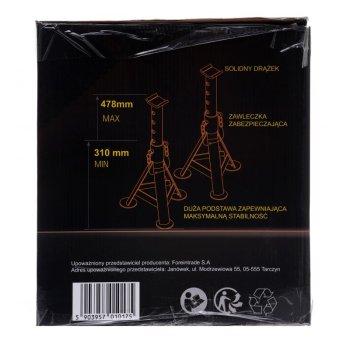 Kraft&Dele KD3181 Podpěry pod auto 3T 310-478 mm