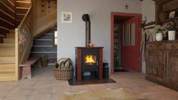 HS FLAMINGO kachlová kamna BALI - hnědá