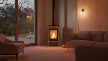 HS FLAMINGO krbová kamna MASTERFLAMME Medie I - krémová