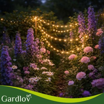 Solární girlanda GARDLOV 24007, 15 m, IP44