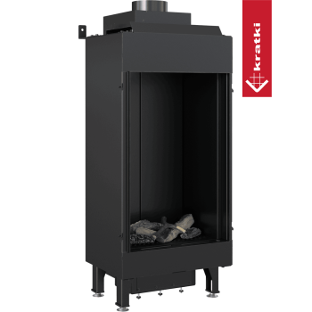 KRATKI Krbová plynová vložka LEO 45/68/G20 na zemní plyn, 3 skla