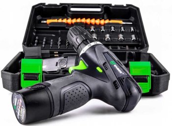 WUBER Aku šroubovák 18V + 2 baterie, nabíječka, příslušenství W52001