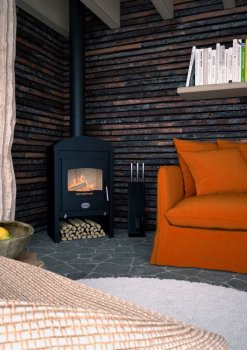 HS FLAMINGO krbová kamna STAVANGER - černá