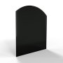 Sklo pod kamna - FLAMINGO Oblouk 1000x1200 mm, černé, fazeta / R725 / 6 mm