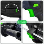 Aku bezuhlíkové vrtací a sekací kladivo SDS+ WUBER W04531, 20 V, 2 J