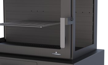 Krbová kamna BRONPI HUESCA s bočním prosklením, 11 kW, černá