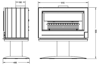 INVICTA krbová kamna ELTON antracit 6127-44