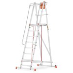 Higher hliníkový skladový žebřík 8 stupňů 81PRO S-8107