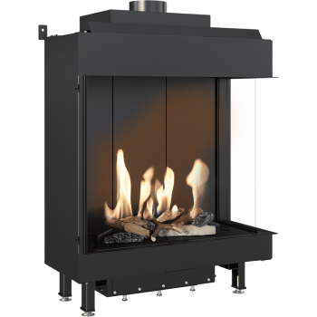 KRATKI Krbová plynová vložka LEO 76/62/G31/37MBAR na propan, pravé prosklení