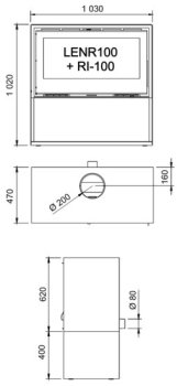 Dřevník, podstavec pro Carbel krbová kamna Carbel Rl-100